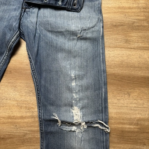 Diesel Jeans Men 31x34 Kander Slim Taper Leg Italy Ripped Zip Back Pockets 008TA - Picture 8 of 13